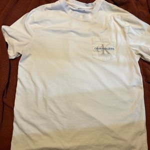 Mens Calvin Klein embroidered pocket t-shirt